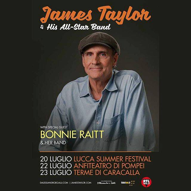 Concerto di James Taylor + Bonnie Raitt